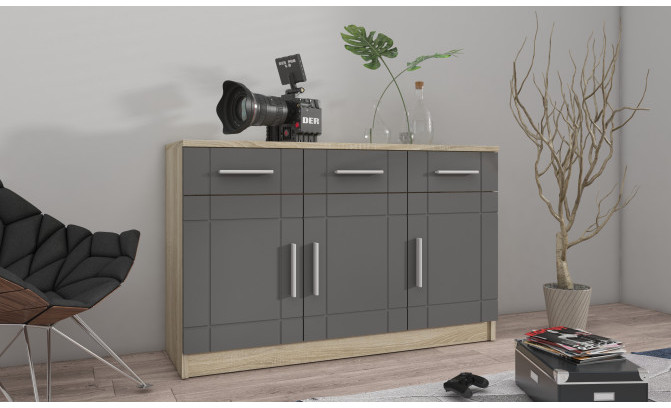 Sekcija PARIS GR 01 Grafit/Dab Sonoma